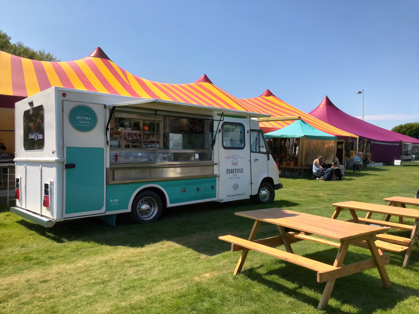 The Irish Van food truck parked at an outdoor Irish community festival